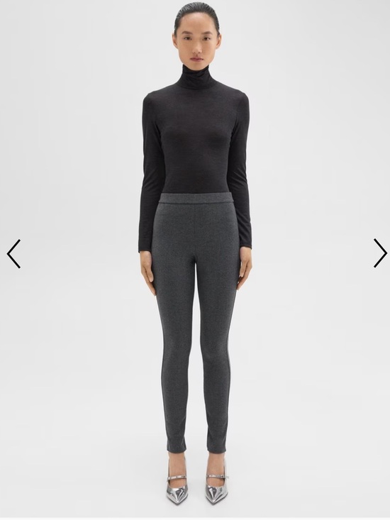 Theory Pants - NWT THEORY SIZE M High Waist rise legging in Stretch Flannel pants leggings